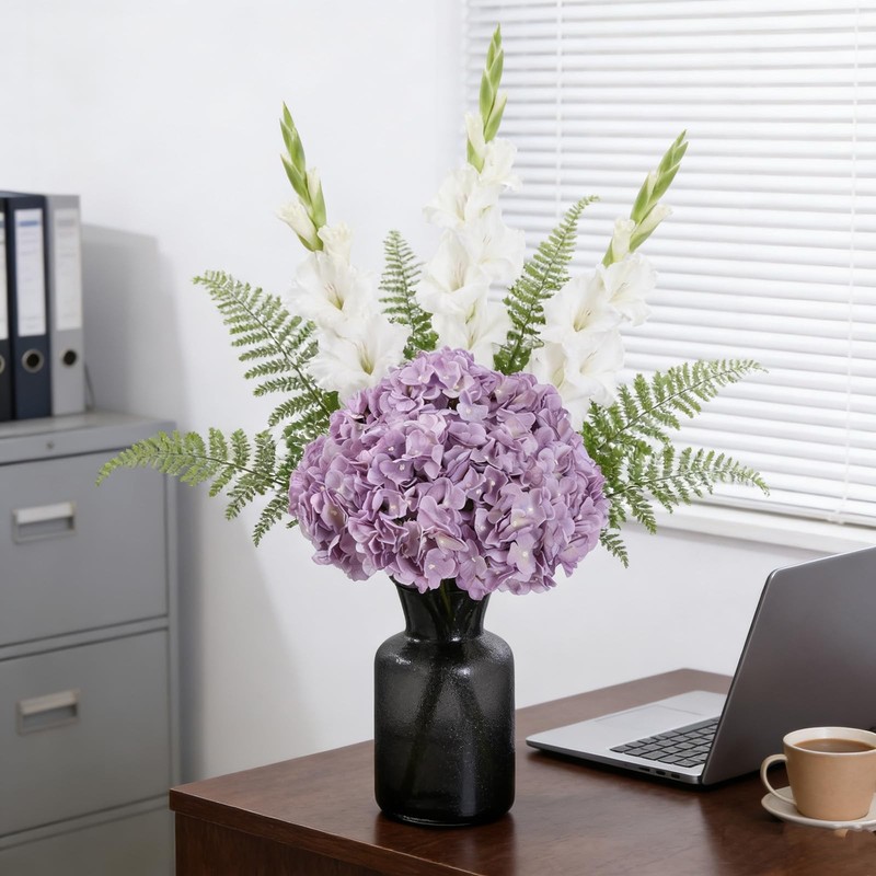 Kimura'S Cabin Kimuras Cabin 2Bouquets Fake Hydrangea Flowers Vintage gallery