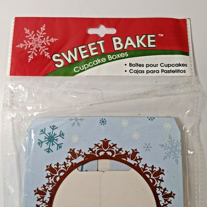 2 Packages of 3, Sweet Bake, Cupcake Boxes, Pastry, Tart, Treat Holder, Box Kits gallery