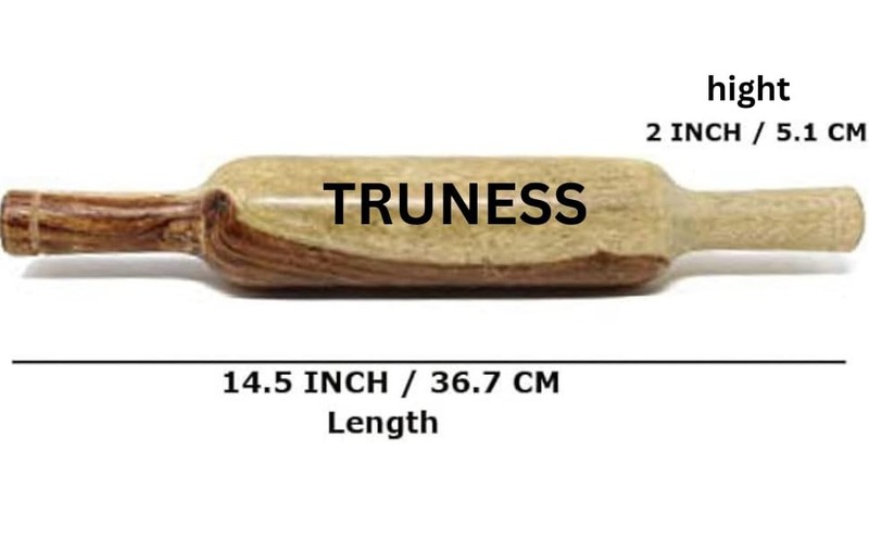 TRUNESS Wooden Rolling Pin for Baking Pie Crust, Cookie, 18 Inches, Brown gallery