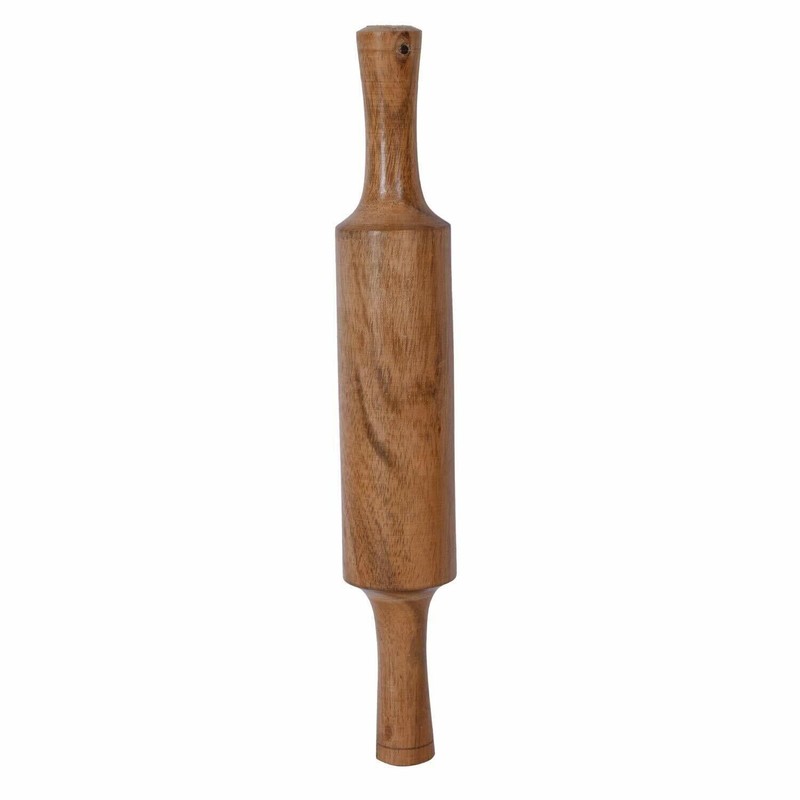 Handmade Wooden Belan Rolling Pin Roti Papad Chapati Maker Roller Kitchen Uses