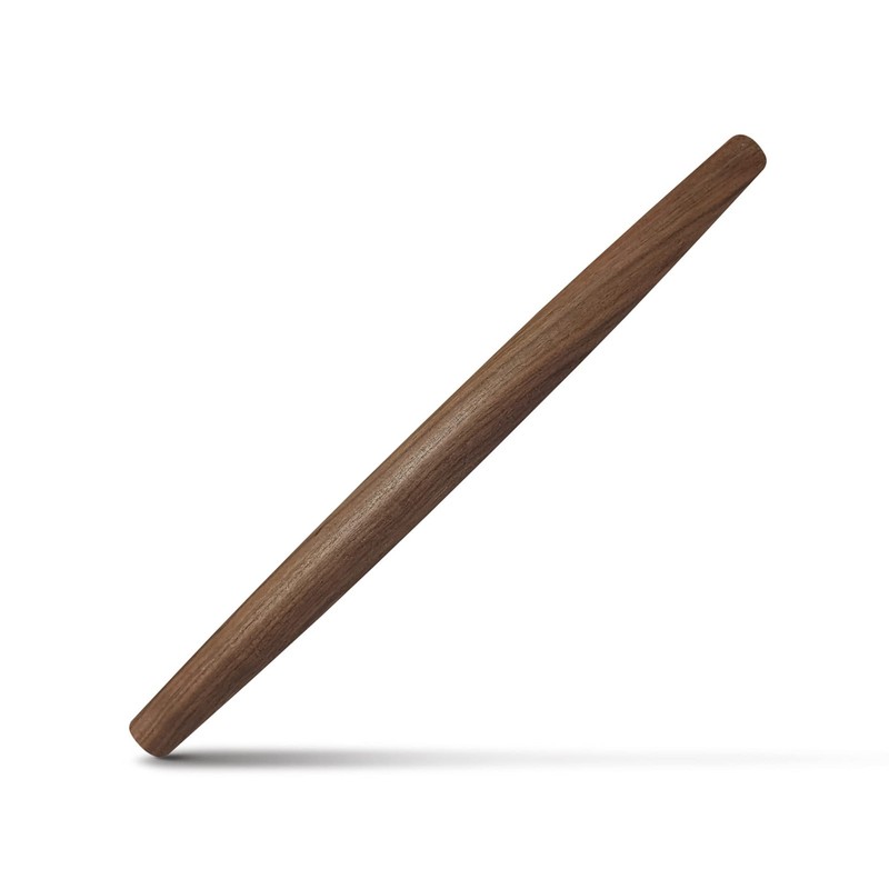 17" Wooden French Rolling Pin - Tapered Dough Roller for Pastry, Cookies, Fondan gallery