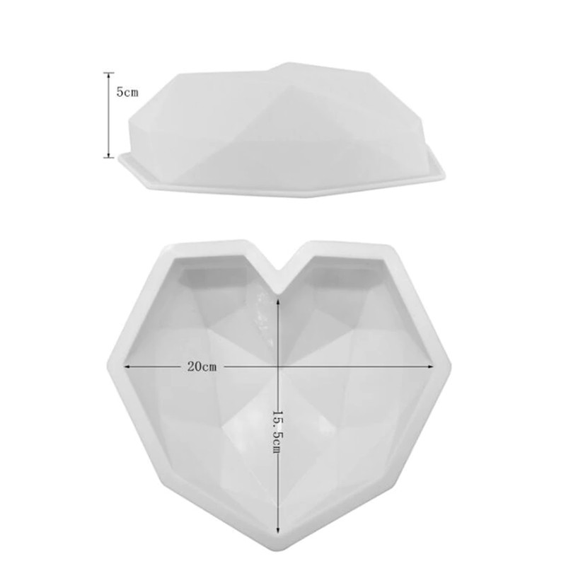 Heart Shape Silicone Mold Baking Sponge Chiffon Mousse Dessert Cake Food Grade gallery