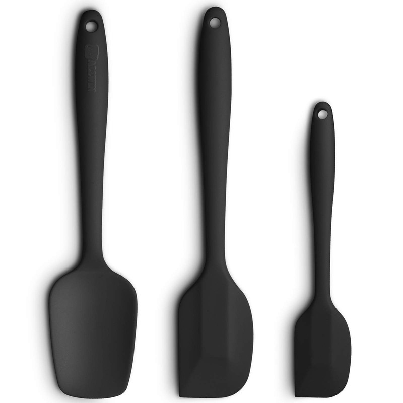 Silicone Spatula 3-piece Set, Ergonomic Handle High Heat-Resistant Spatulas, …