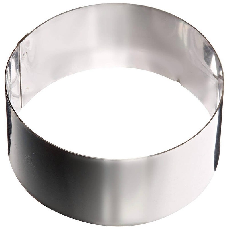 MATFER BOURGEAT STAINLESS STEEL ICE CREAM OR CAKE RING MOLD, 7.12″ 371804