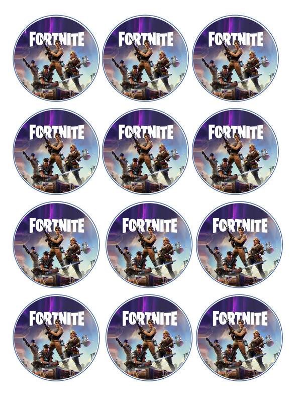12 video game edible paper, cupcake cookie toppers CHOOSE YOUR SIZE