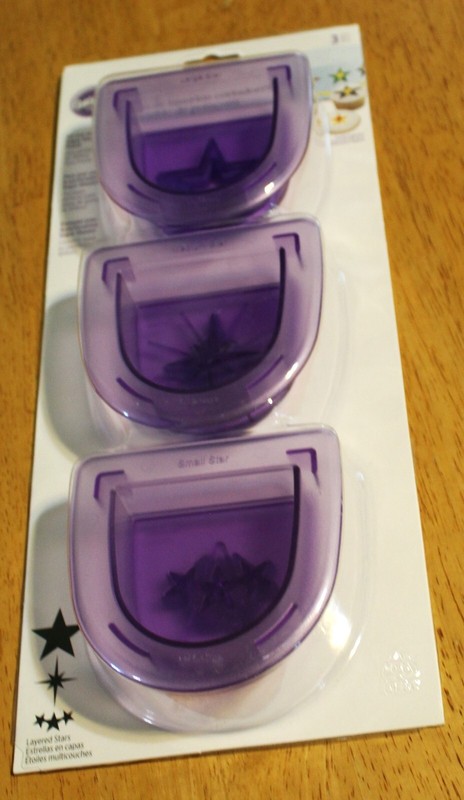 Wilton ~ SUGAR SHEETS CUTTING INSERT SET of 3 (Layered Stars) #1907- 1125 New