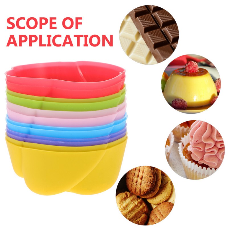 12PCS Rose Flower Shape Cake Decorating Mold Pudding Jelly Chocolate Mold gallery