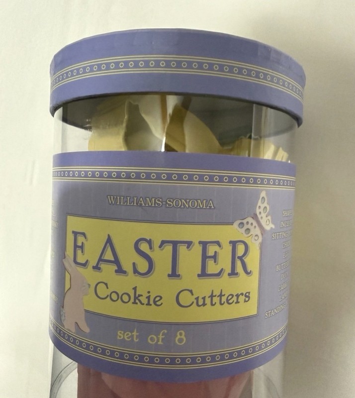 (8) WILLIAMS SONOMA Easter Spring Cookie Cutters Lamb Bunny Carrot Egg Duck NEW gallery