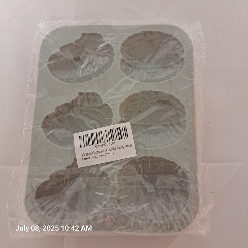 12 Silicone 3D Brain Molds Jello Cupcake Halloween Chocolate Candy 2pk NEW gallery