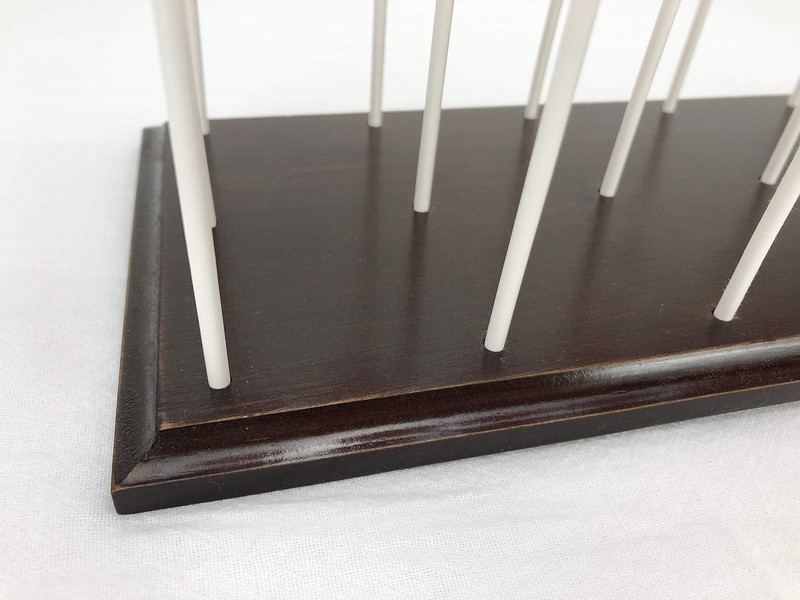 Cake Pop Stand Display - 18 Hole Rustic Wood Lollipop Holder, Candy or Sucker... gallery