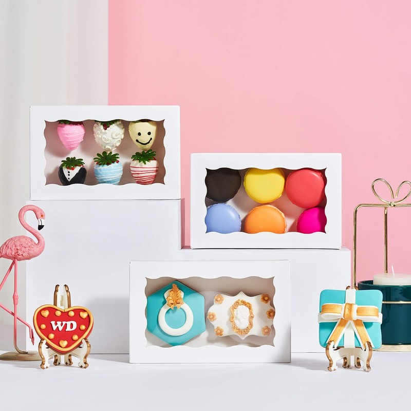 24 Pack 7 x 4 3/8 x 1 1/2 inches Cookies Boxes for 2 Auto-Popup Macaron Boxes... gallery