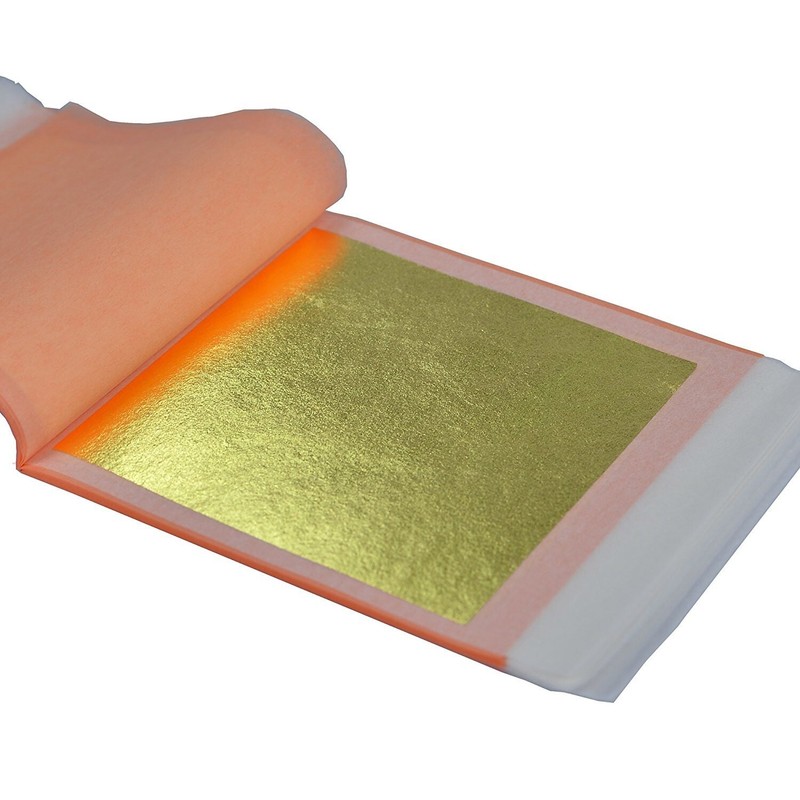 23K Genuine Gold Leaf Sheets, 25 Transfer Sheets 3.1 inch bkts AKA Real Gold ... gallery
