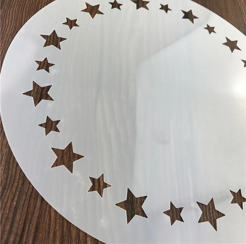 Cake Star Shape Stencil Round Art craft spray and Home decor Dessert Airbrush gallery