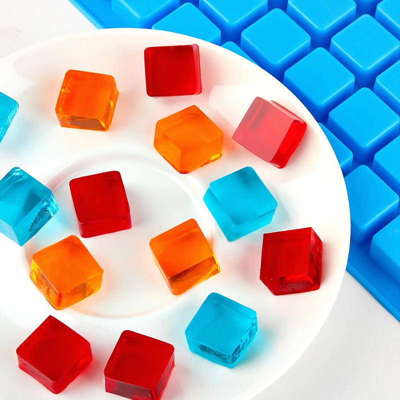 252 Cavity Silicone Square Candy Molds Gummy Chocolate Ice Cube Tray Set gallery