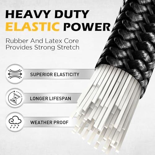 6 Piece Bungee Cords with Hooks - Heavy Duty 24 Inch Carabiner - Outdoor Bungee gallery