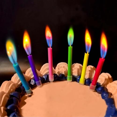 Colorflame Multicolor Birthday Cake Candles Happy Birthday Candles 12 Colorful gallery