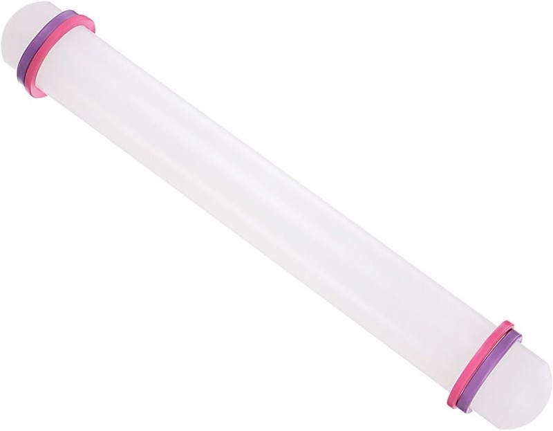 Fondant Roller 13" Non-Stick Dough Roller W/ Guide Rings PP Plastic gallery