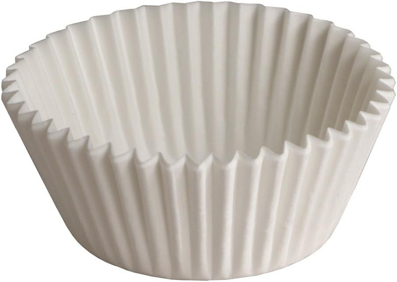 White Fluted Bake Cups, 3/4-Ounce, 20 Packs of 500, Perfect for Baking!
