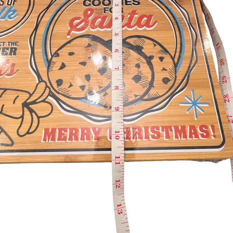 Farberware Cutting Board Cookies for Santa Wood Bamboo Christmas Reindeer GIFT gallery