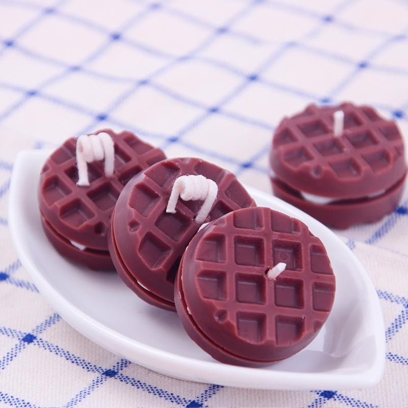 Diy Round Waffle Mold Silicone Chocolate Candle Food Grade Baking Supplies Tool gallery