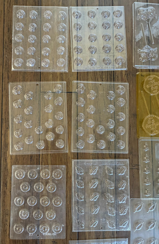 Lot of 39 Vintage Candy Chocolate Molds Assorted Themes Wilton Apollo Creations gallery
