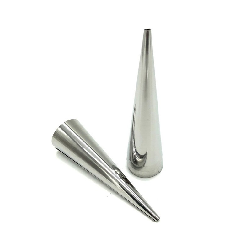 18Pcs Reusable Stainless Steel Croissant Tube Baking Tool for Home Silver gallery