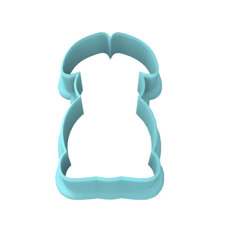 Bunny Facing Forward Cookie Cutter & Stamp #3| Rabbit Spring Ears Bunnies Easter gallery