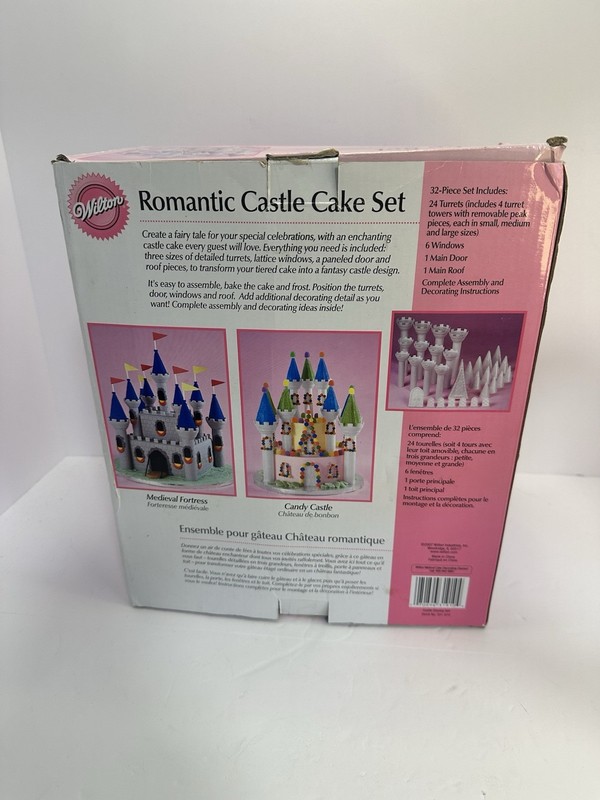 Wilton Romantic Castle Cake Set - Complete 32 Piece Set NEW OPEN BOX gallery