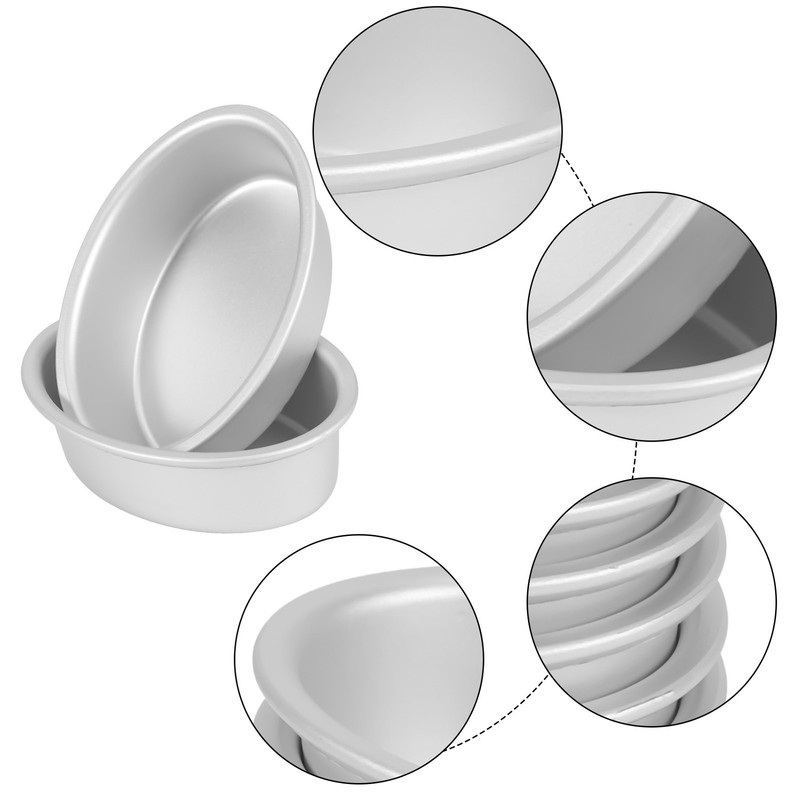 10Pcs Oval Egg Shape Aluminium Alloy Metal Cheese Pan Cake Mold Bread3165 gallery
