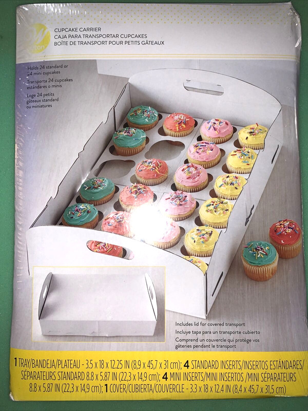 Wilton Folding Tray Cupcake Box White
