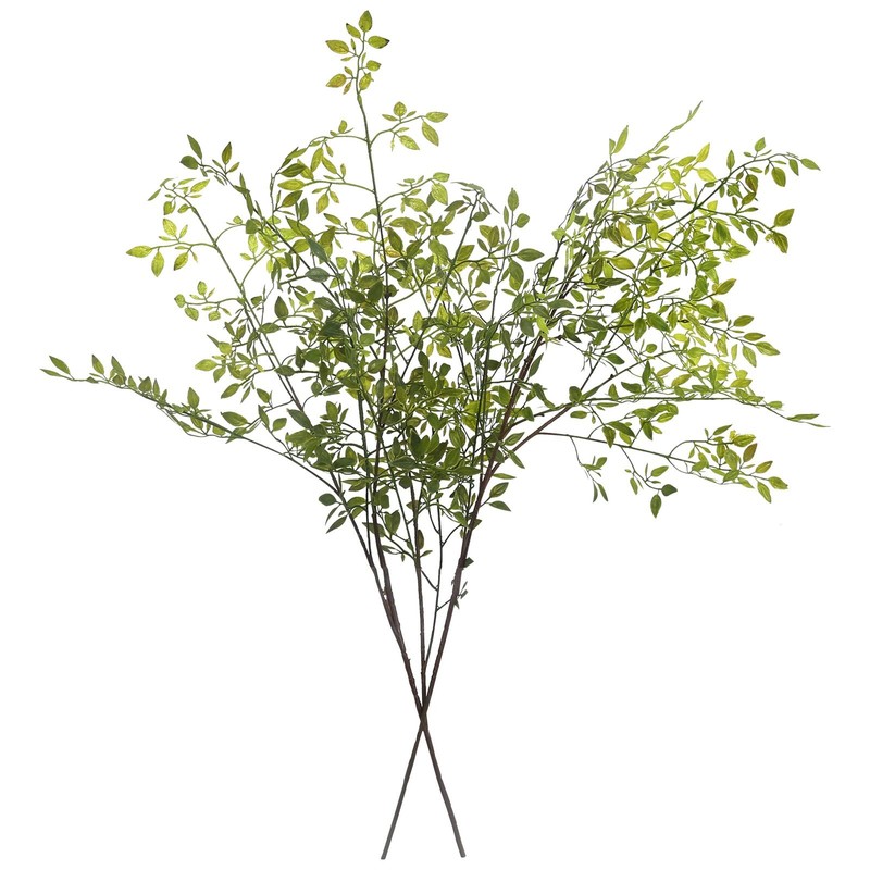 Melorca&Guilla Artificial Plants,2PCS 43.3" Green 110cm, Nandina