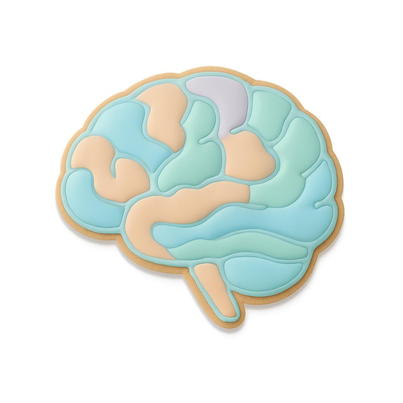 Human Brain Cookie Cutter & Stamp - 4x3.42 Inches, AnatomyThemes (Random Color) gallery