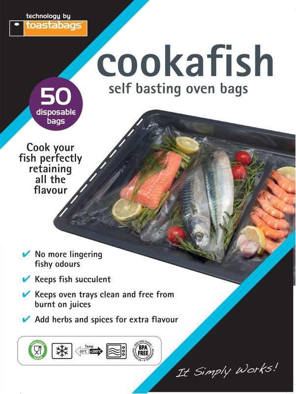 Cookafish Oven Bags (Pack of 50), 150 x 200 cm