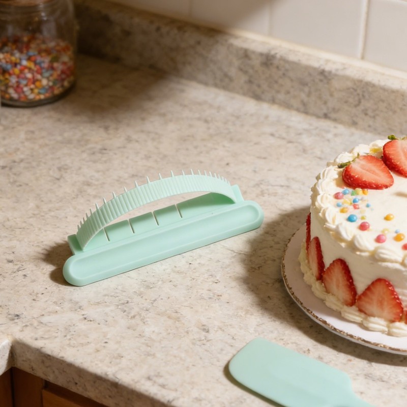 2 Sets Pastry Guide Rulers Baking Fondant Cake Tool Arc for Cakes gallery