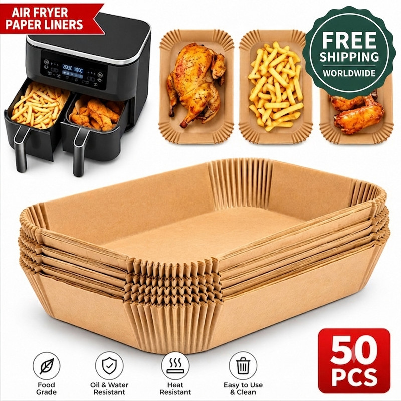 Disposable Air Fryer Paper Liners Non Stick Parchment Accessories