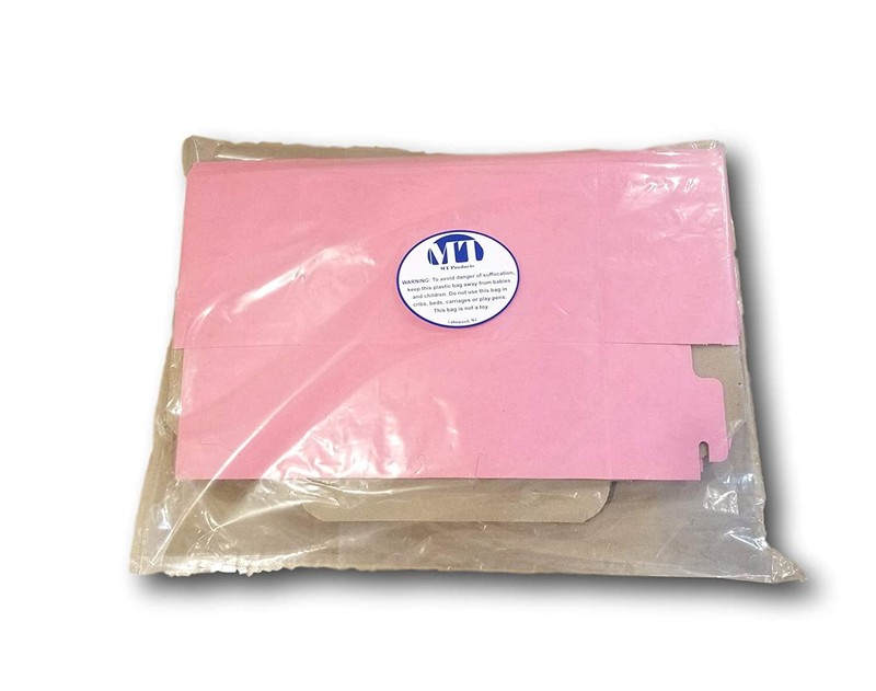 MT Products 8" x 5" x 3.50" Clay Coated Pink Bakery Boxes Non-Window - 25 Pieces gallery