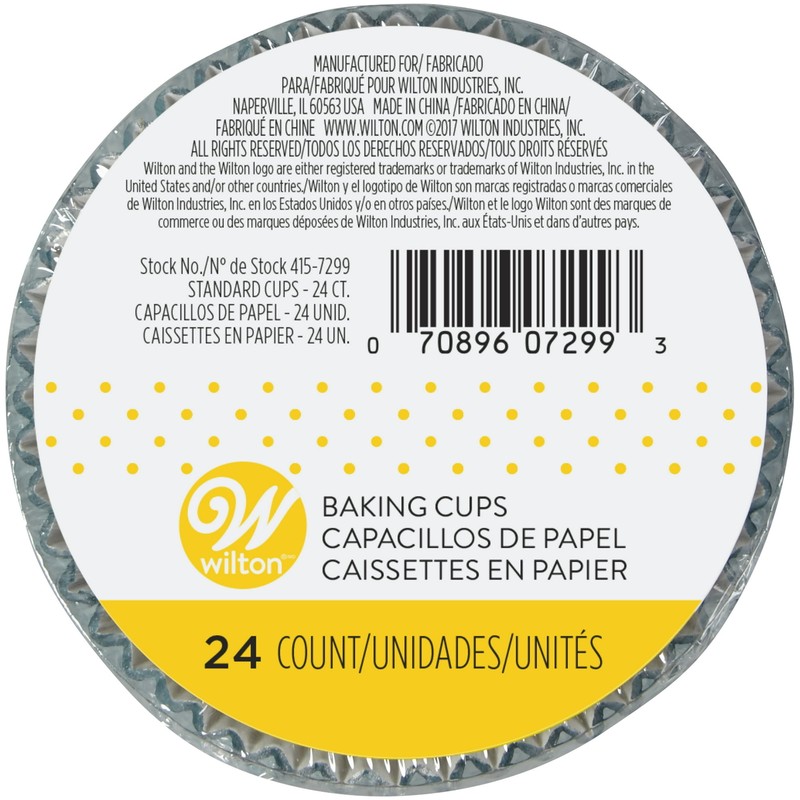 Wilton Standard Baking Cup, Teal Foil, 24-Count