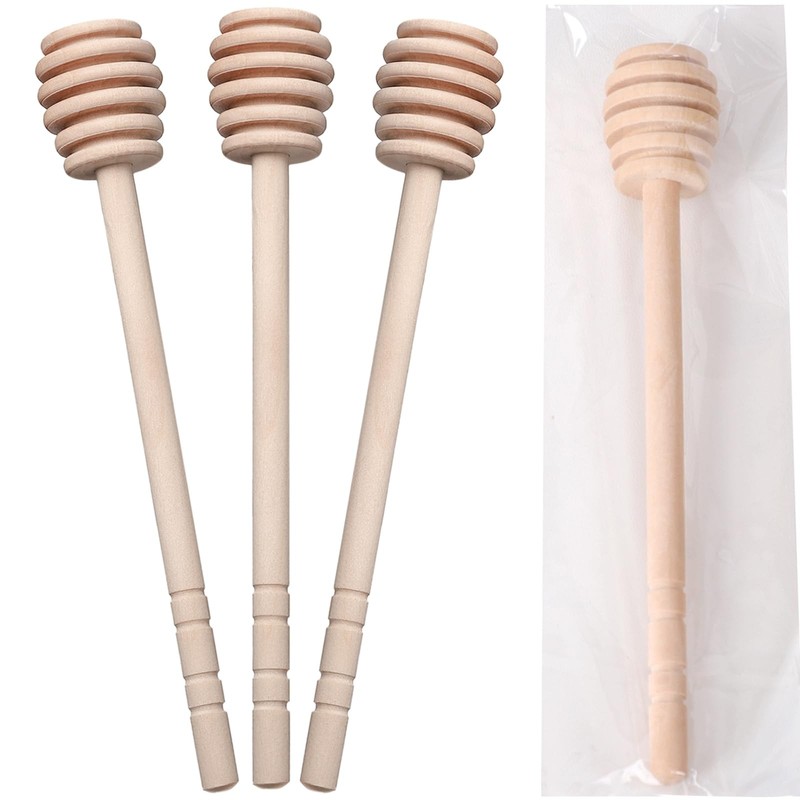 22 PCS Wooden Honey Sticks Dipper 6 Inch, Individually Wrapped Mini Honeycomb... gallery