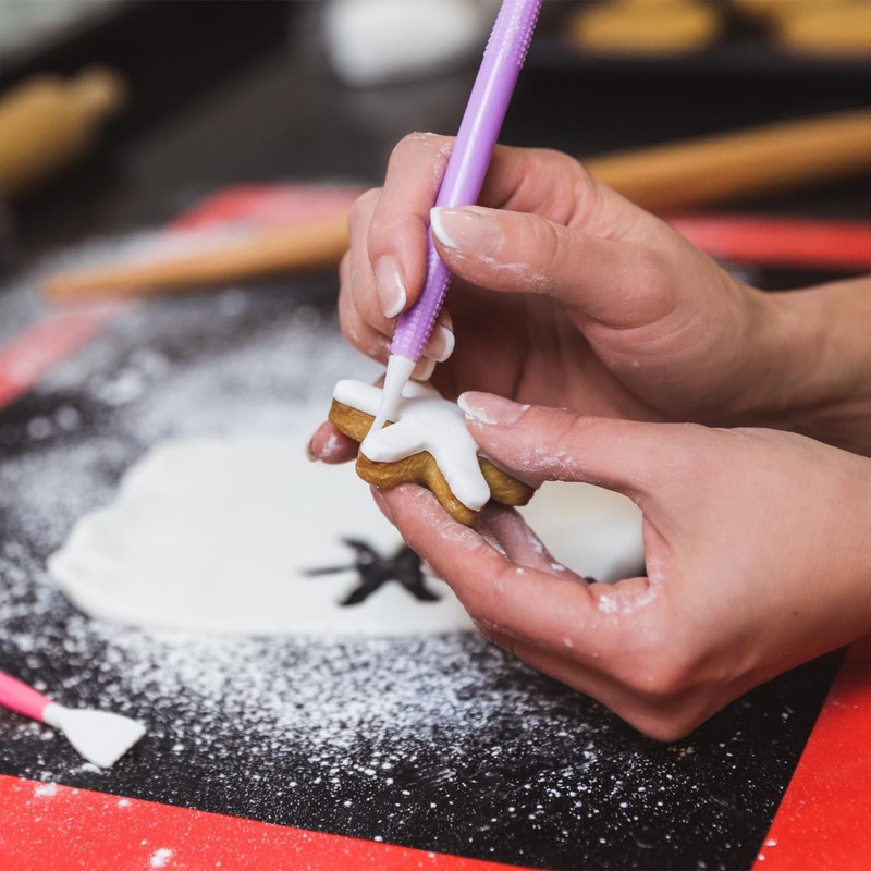12 Pieces Cake Baking Set Include Cookie Decorating Brushes Fondant and Gum P... gallery