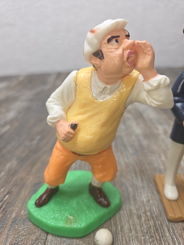 Wilton cake topper Miss Fits. Hunter sailor golfer. All have missing parts. gallery