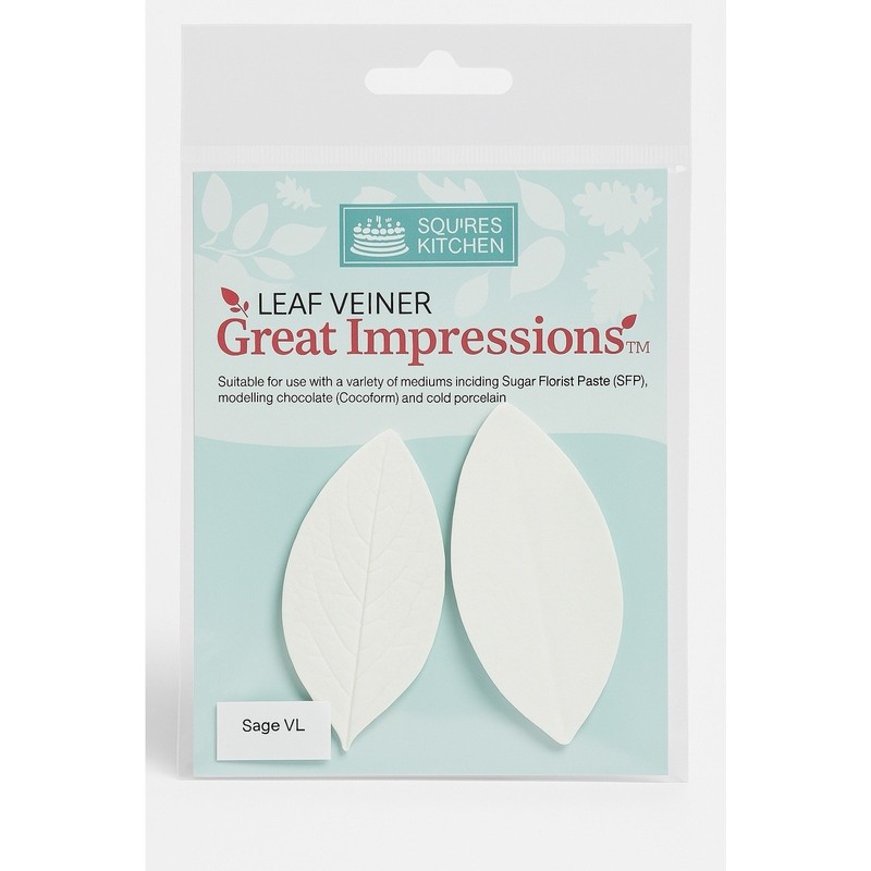 Squires Kitchen Leaf Veiner – Sage VL | Great Impressions Silicone Mold