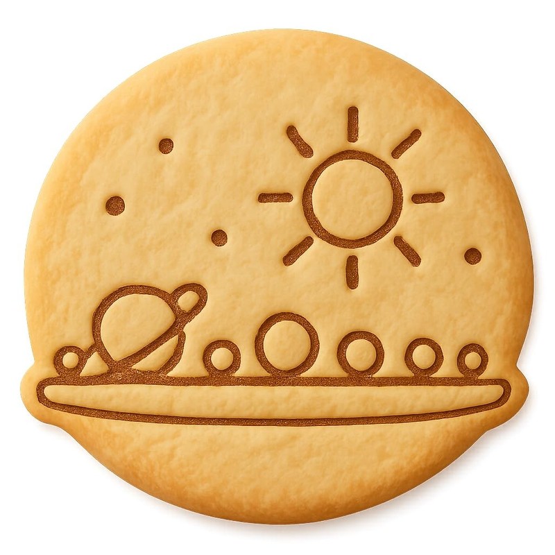 Horizon View Solar System Cookie Cutter & Stamp, Fondant & Clay - 4x4