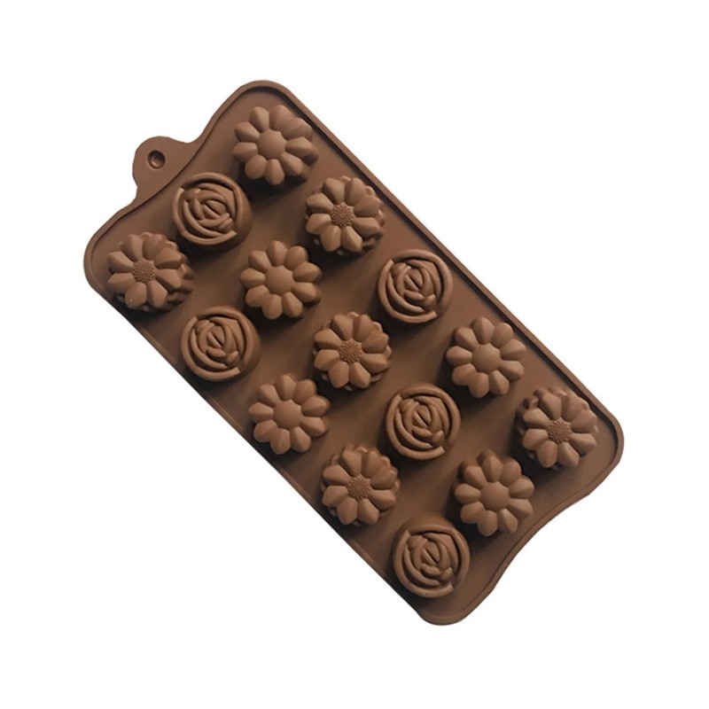 Multi-Pattern Silicone DIY Flower Chocolate Cake Soap Baking Biscuit Tray Mold K gallery