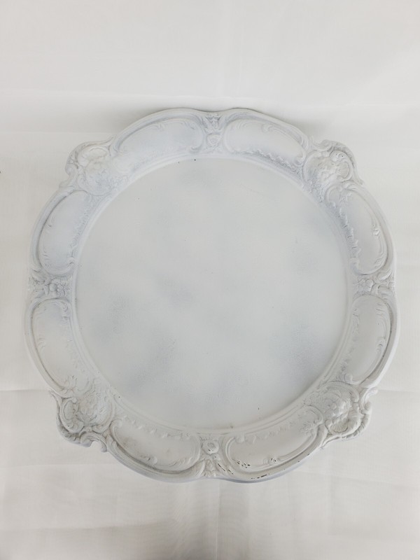 Decorative White Clear Cake Stand with Glass Dome Decoration Only Heavy glass gallery