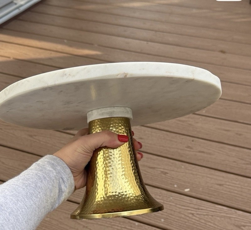 White And Gold Cake Stand gallery