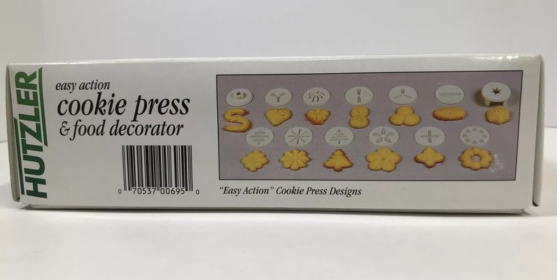 Hutzler Easy Action Cookie Press and Food Decorator - New in Box Dishwasher Safe gallery