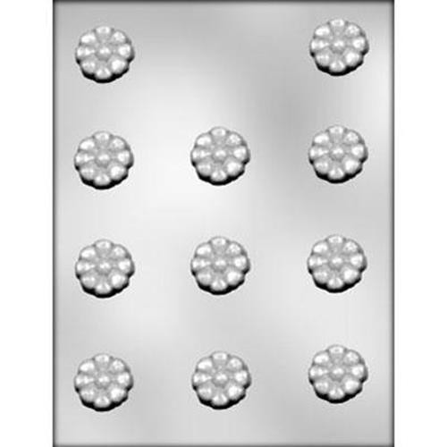 Daisy Flower Chocolate Candy Mold, 1.25″ (3 pc) Floral Dessert