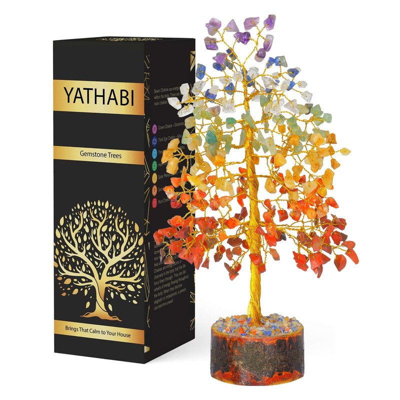 Yathabi Seven Chakra Tree – Crystal Tree For Positive Energy – Tree Of Life –
