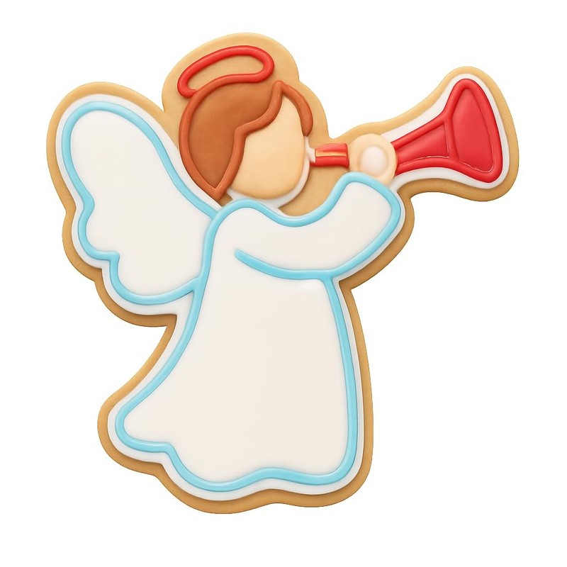 Bell's Angels Sounding the Alarm Cookie Cutter & Stamp, Fondant & Clay - 4x3 gallery