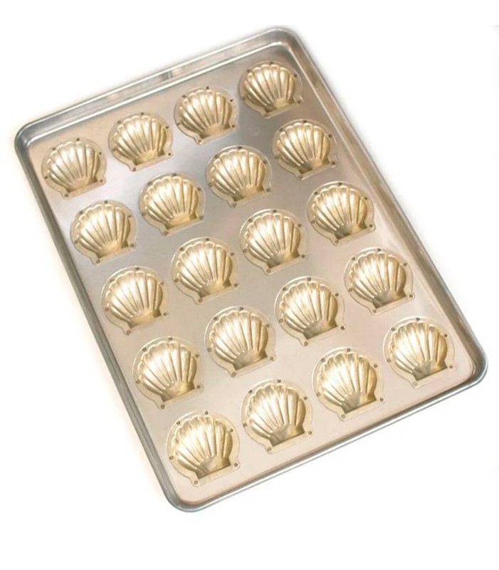 Chiyoda Metal Silicon Processing Scallop Madeleine Type Top Plate with 20 Pieces gallery